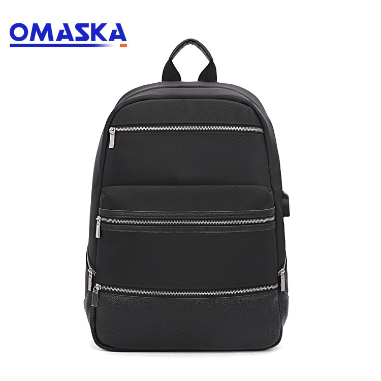 2020 new design nylon business backpack withUSB big capacity anti-theft laptop backpack