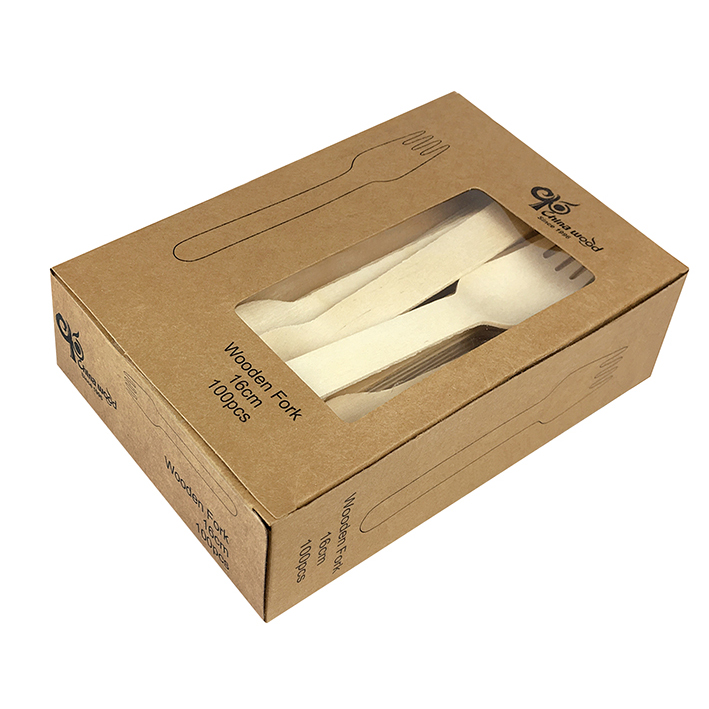 Disposable wooden cutlery