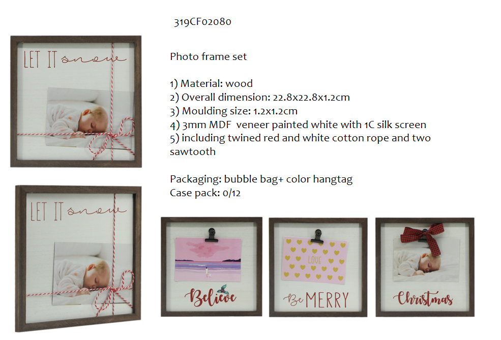Christmas clip frame
