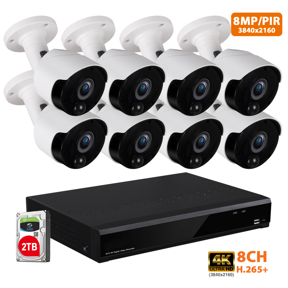 4K 8CH DVR security system