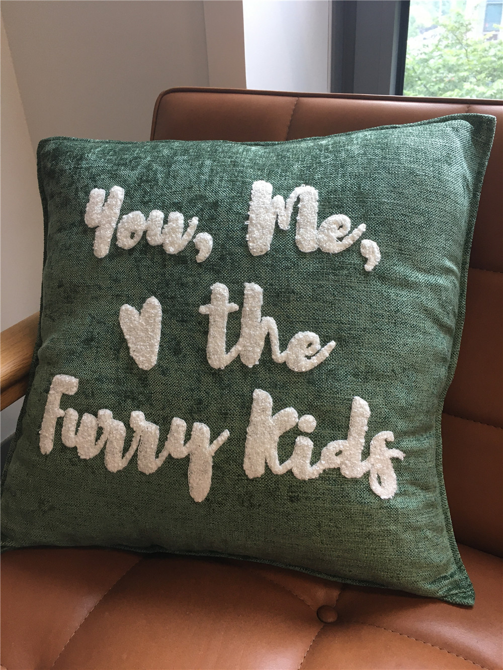 An Embroidered cushion (pillow)