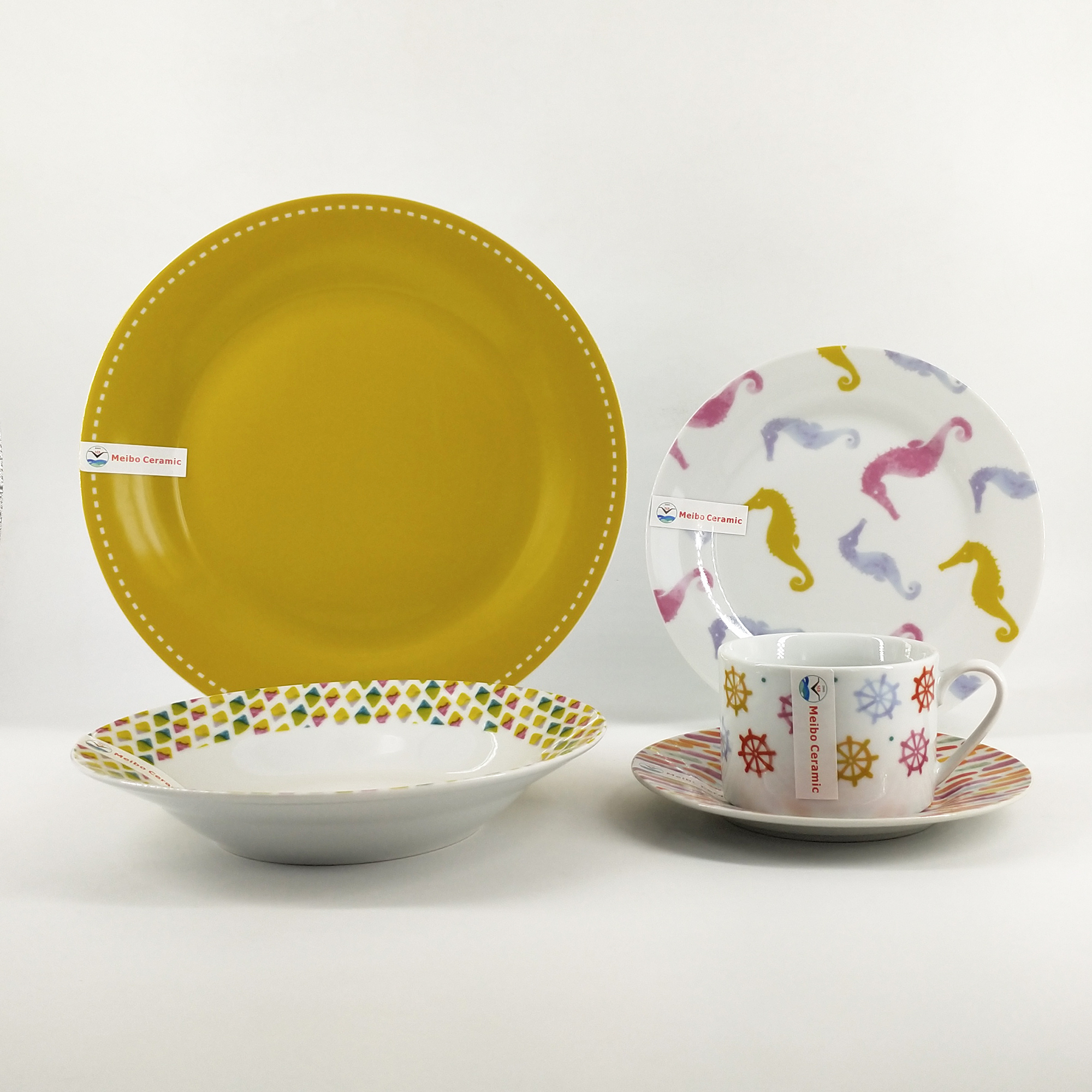 Decoration firing design porcelain 20pcs dinnerware set