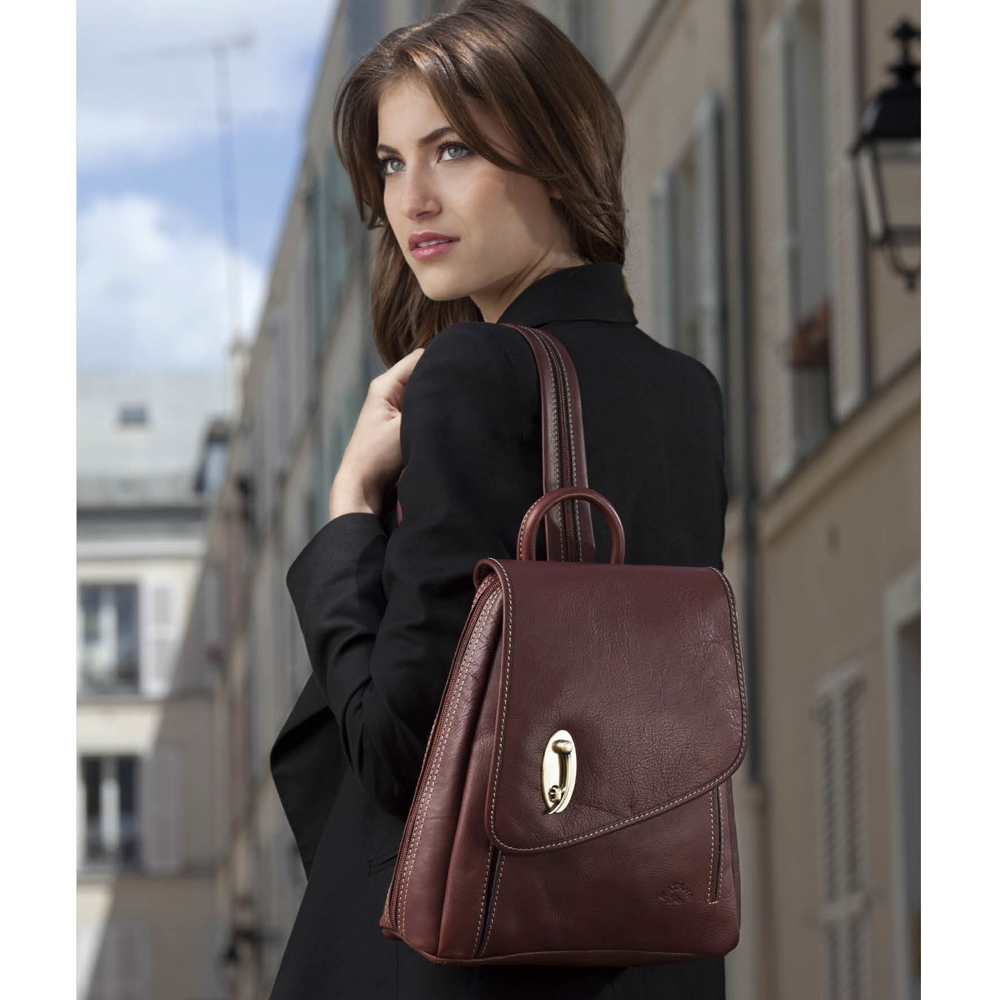 Genuine leather backpack