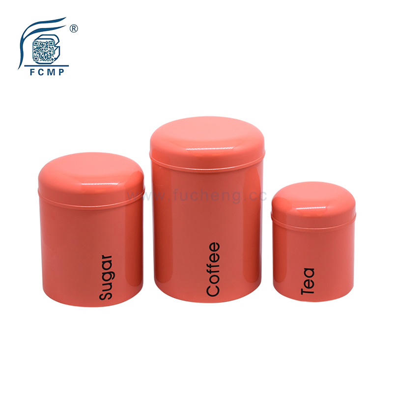 stainless steel 3pcs canister set