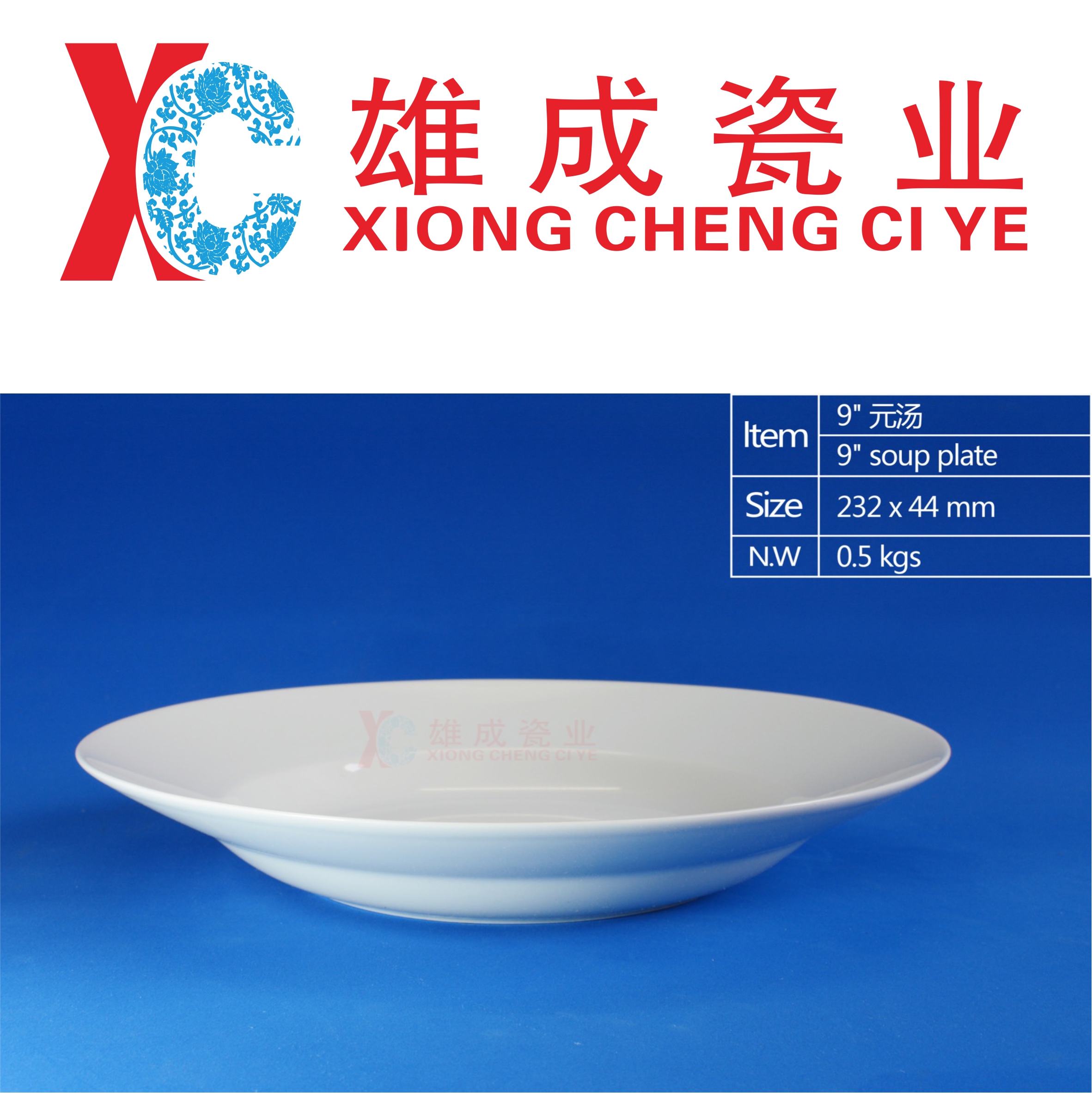 9”soup plate