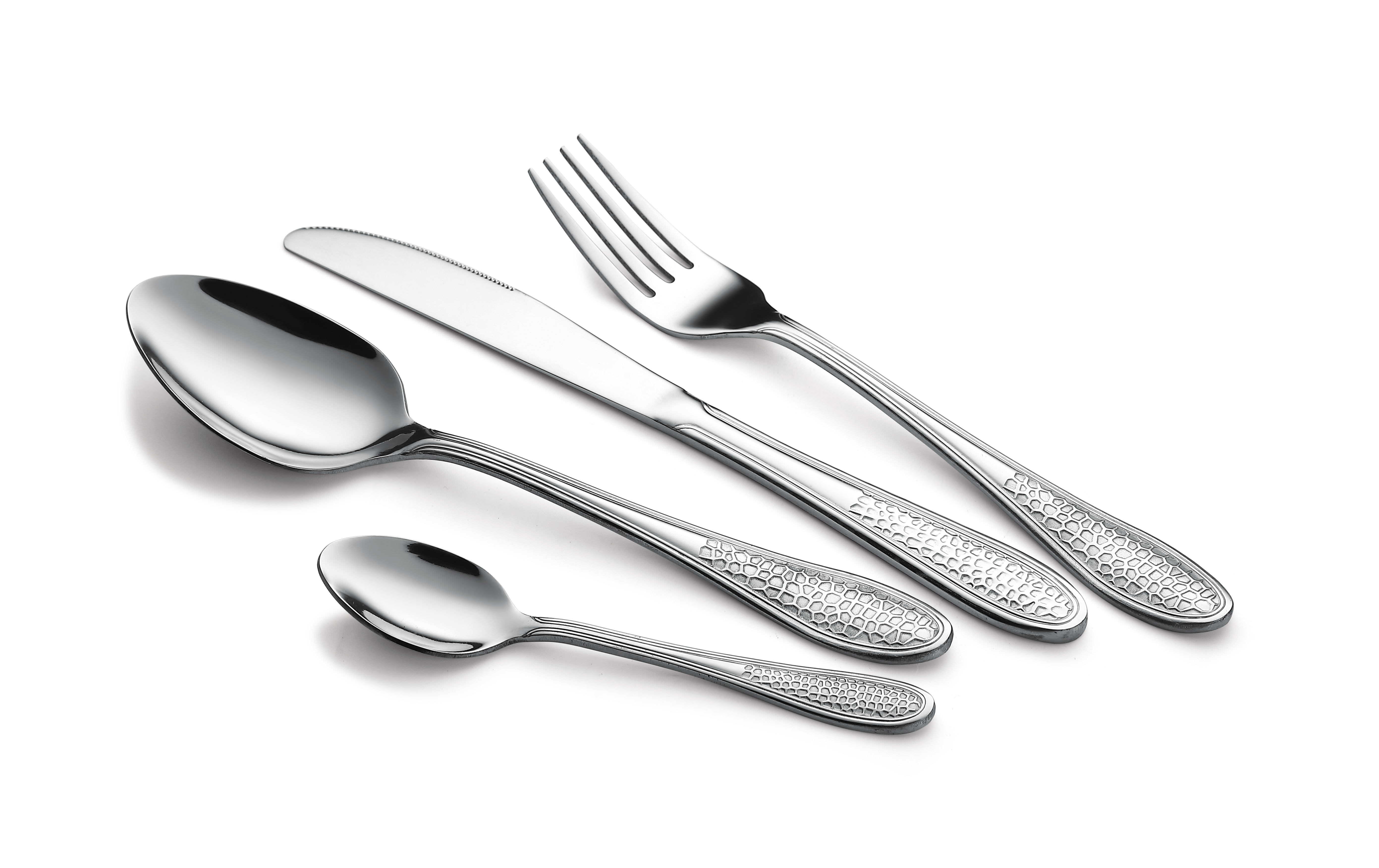 24pcs Stainless steel cutlery set in color box