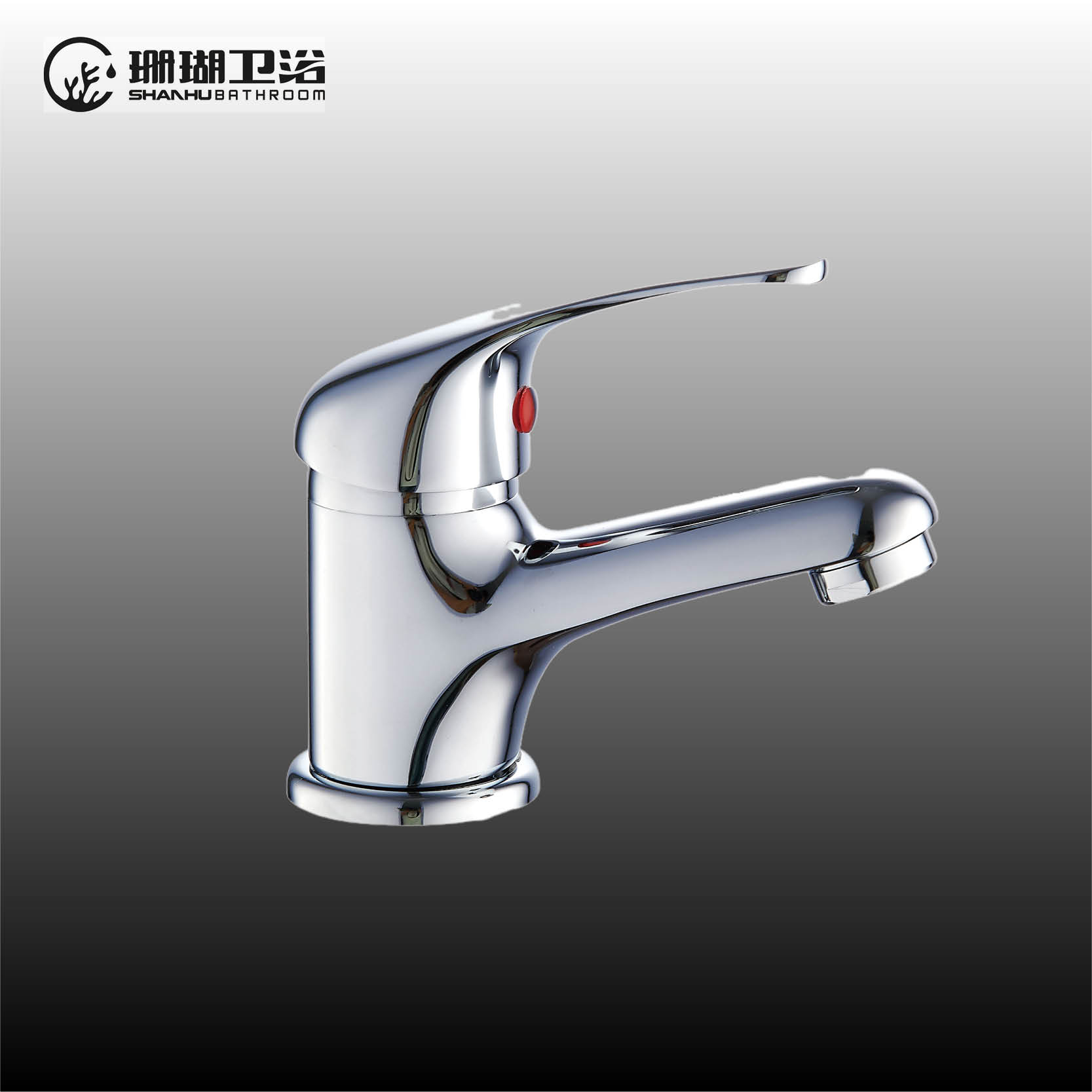 Single lever monobloc basin mixer