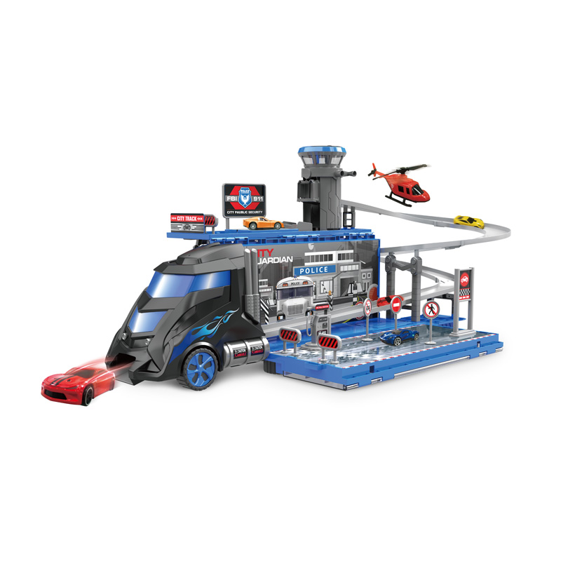 Big transform trailer track truck