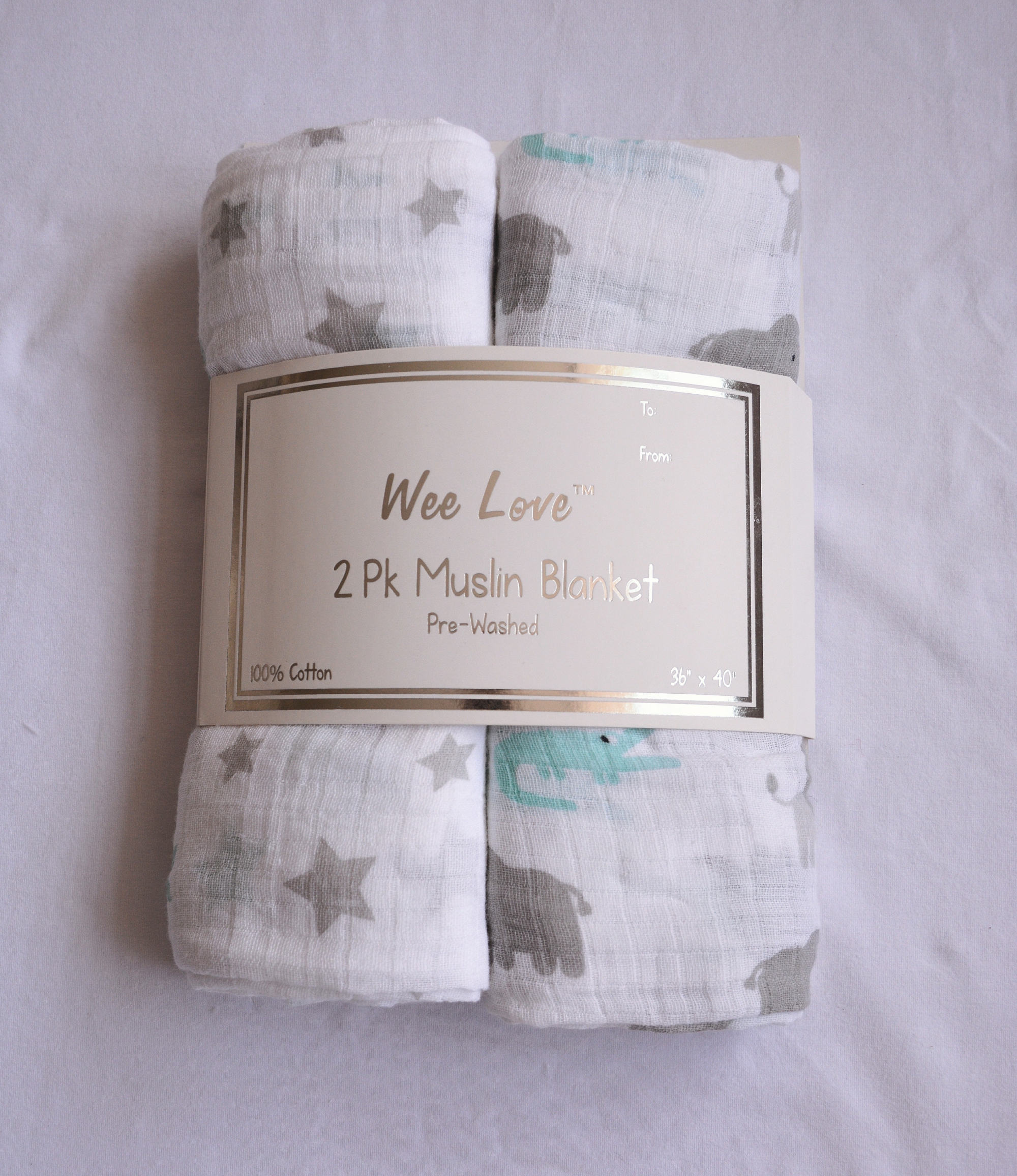 muslin swaddle 2PK