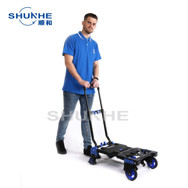 2 in 1 Conversible Hand Truck Aluminum Hand Trolley Mutil-function Hand Truck FW-90TP
