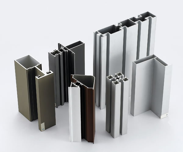 Aluminium extrusion profiles for windows and doors