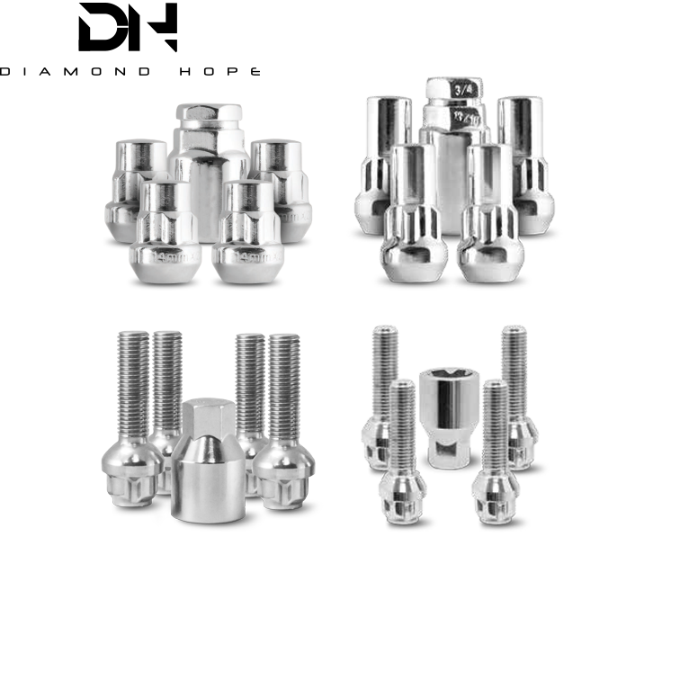 colorful auto wheel lug nuts bolts locks
