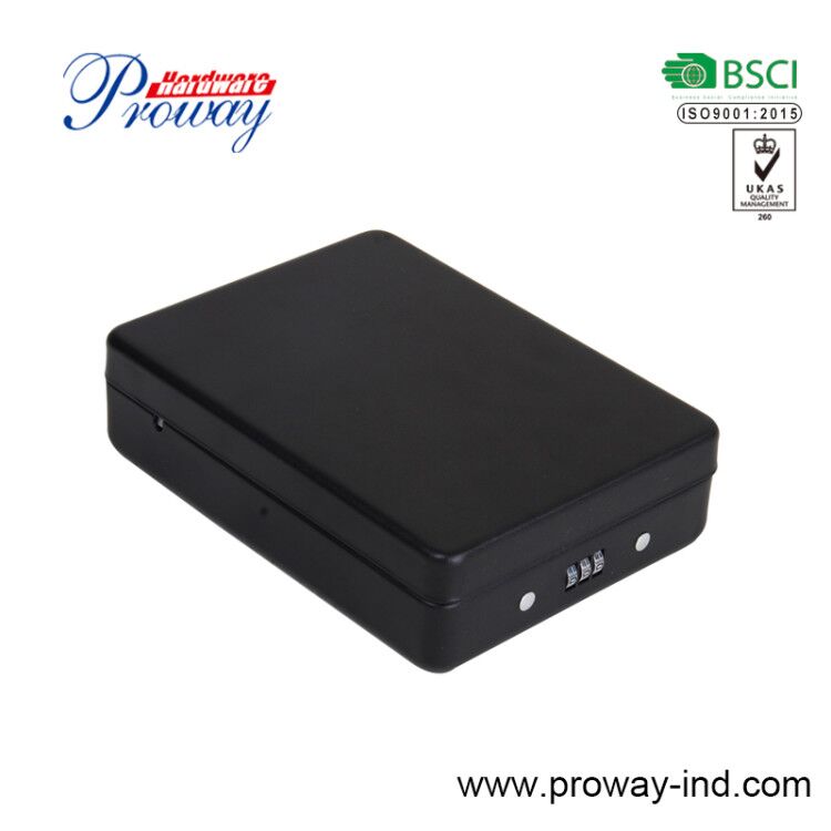 Portable safe with combination lock