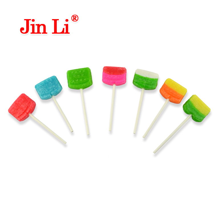 Colorful Fruit Slice Lollipop Hard Candy