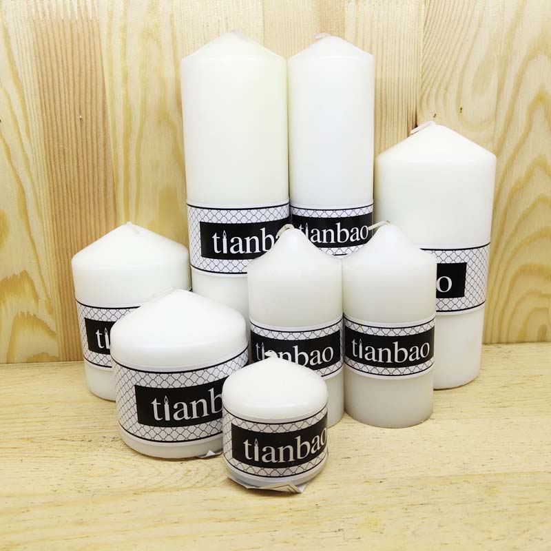 Church candle pillqr wax 60-500g 2-6 shrink box pack paraffin wax soy wax scented