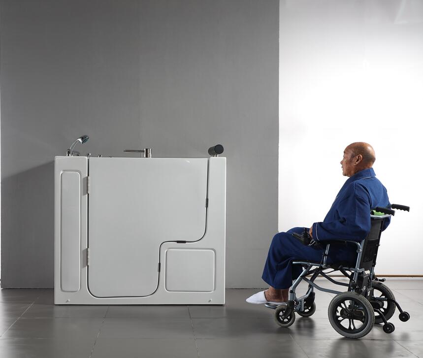WOMA CUPC Safety deep soaking massage sitting bathtub walk in tub for old people and disabled