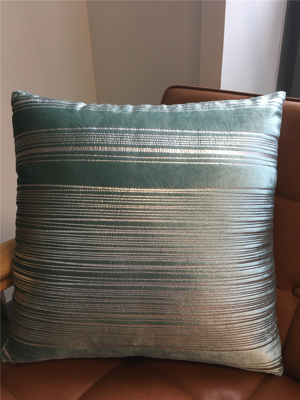 An foil print velvet cushion (pillow)