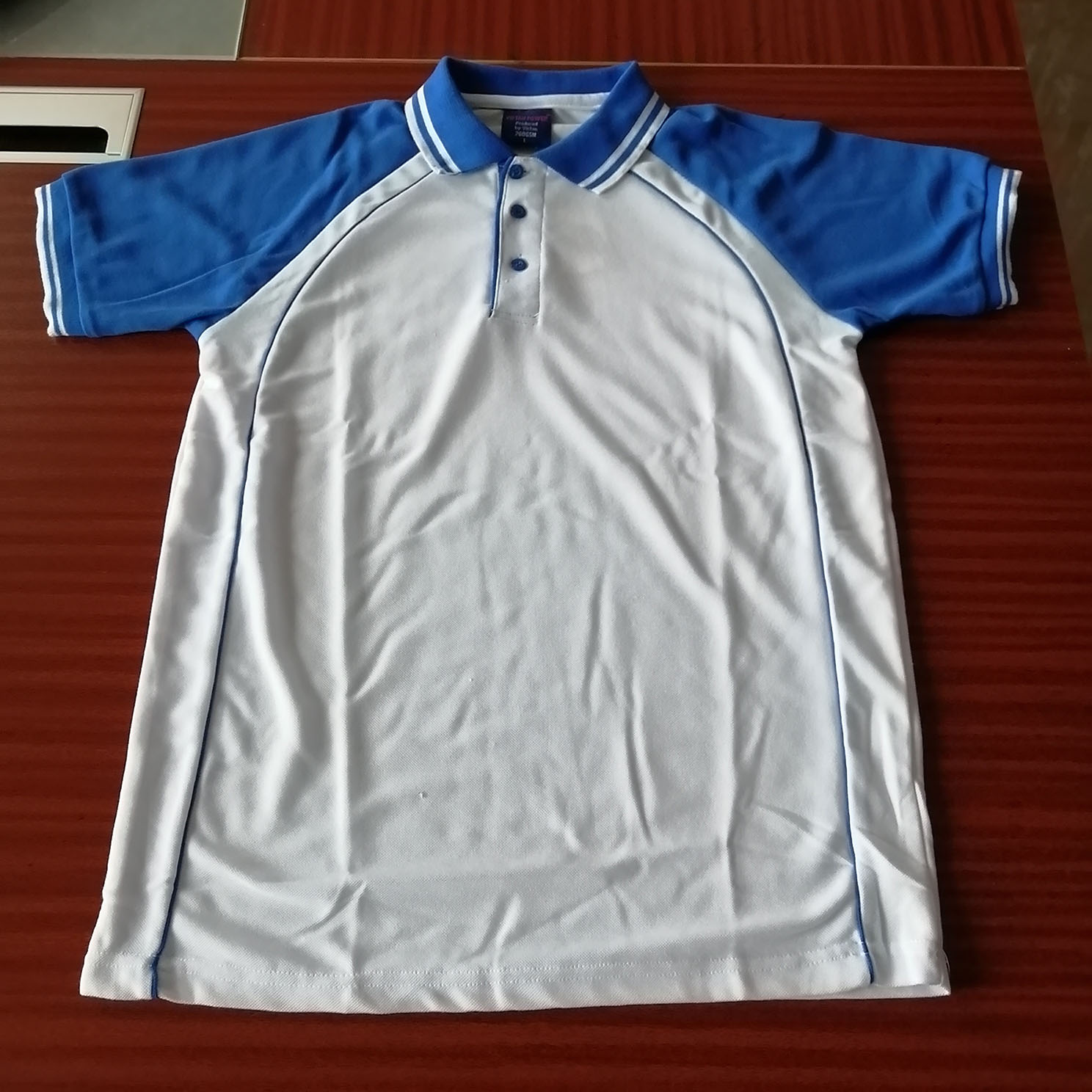 100%polyester Men Raglan Sleeve Polo Shirt