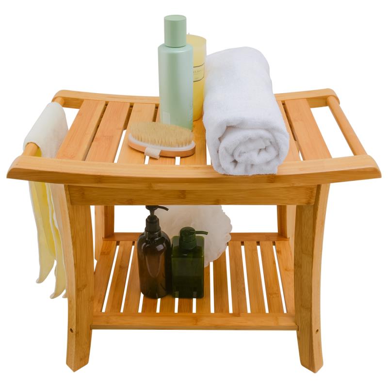 bamboo shower seat