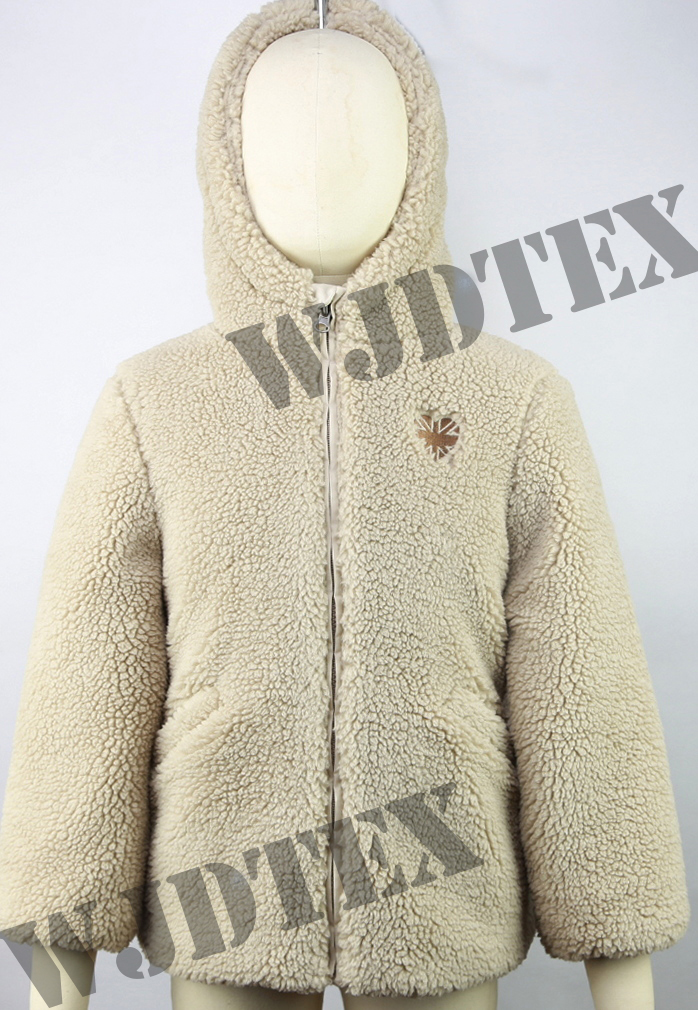 Girls borg fur jacket