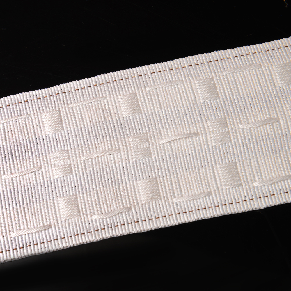 Curtain Heading Tape 3" / 72mm wide White Header Ruffle Pencil Pleat