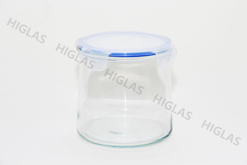 1.0L/1.8L/2.4L Soda lime glass Canister with PP lid