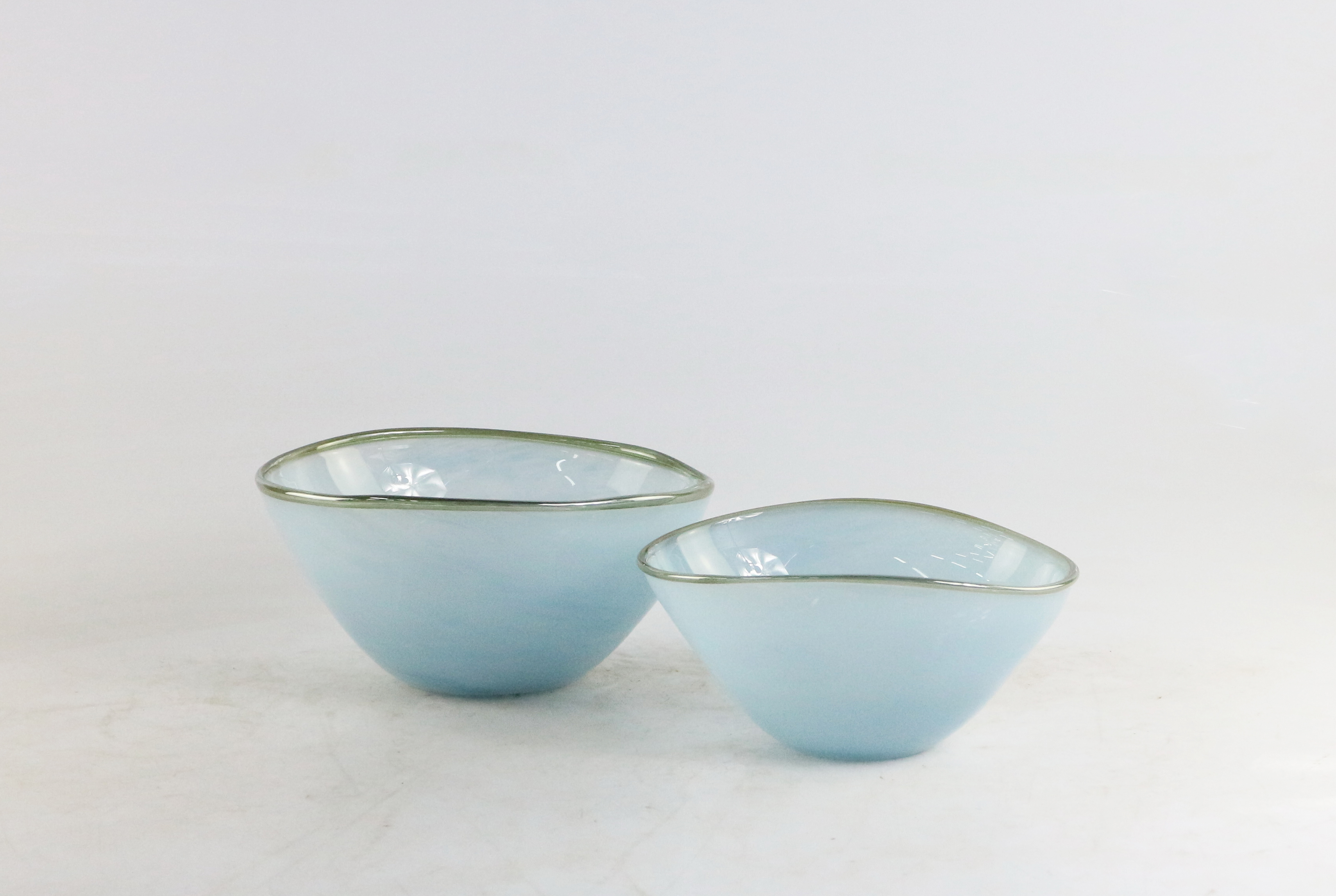 Handmade color glass plate