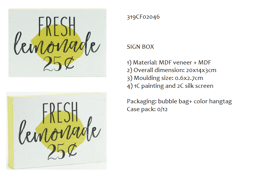 MDF sign box