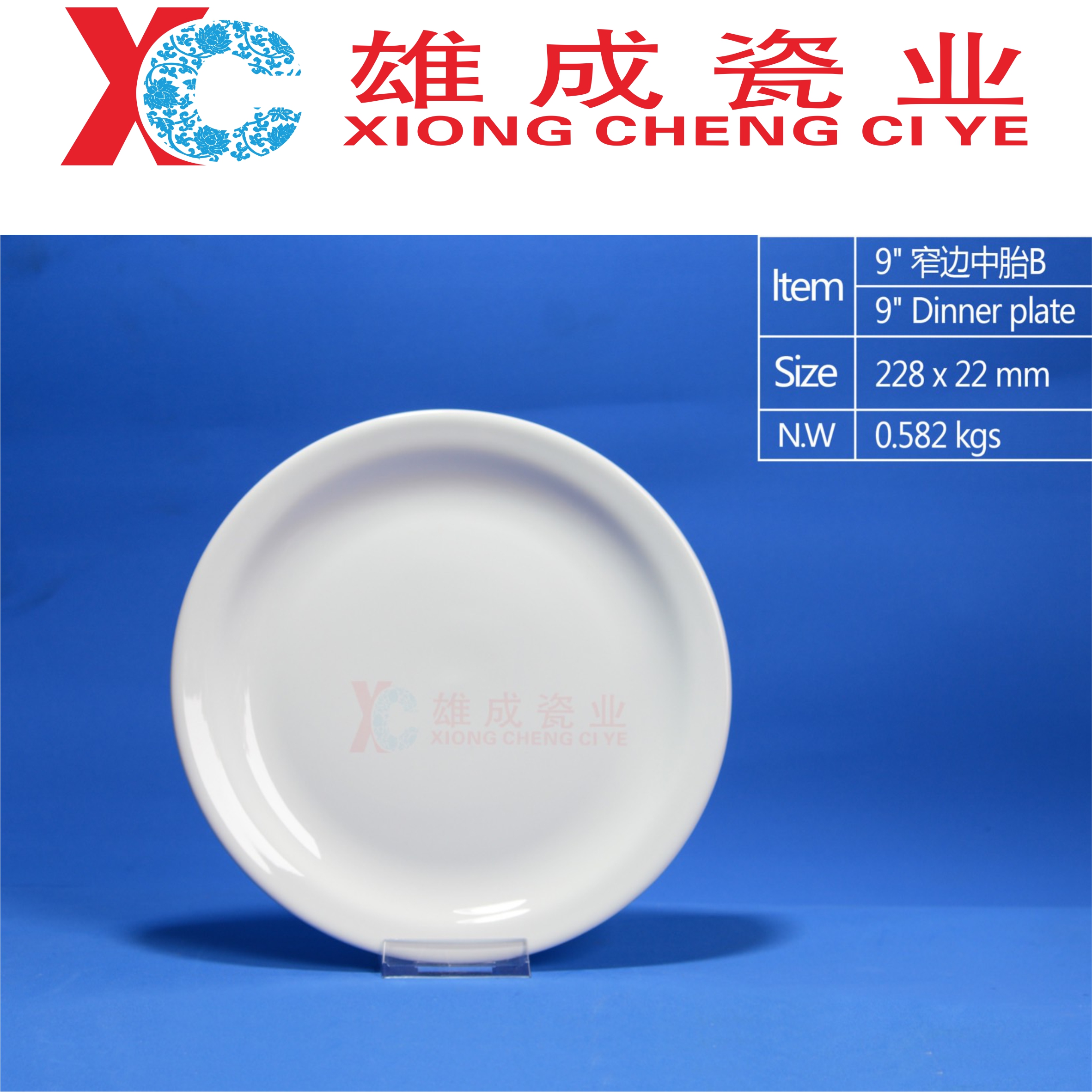 9‘’ dinner plate B