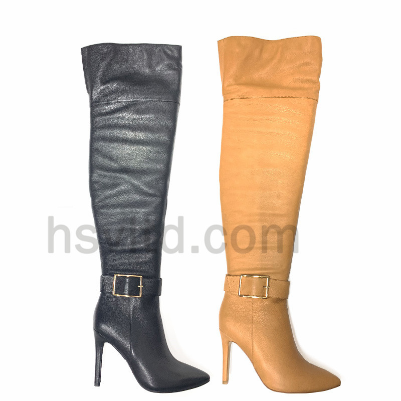 Genuine leather High heel over-knee boots