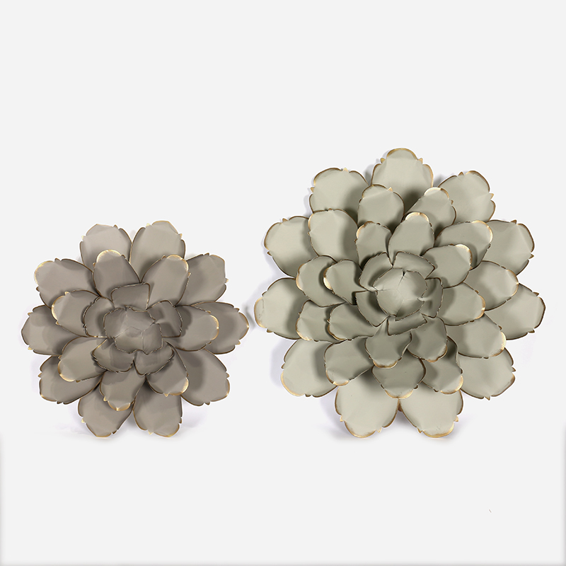 metal wall flower decor
