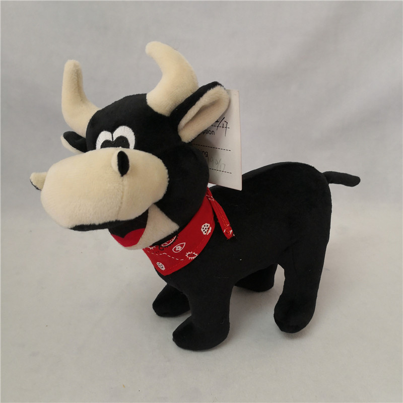 plush bull w/scarf