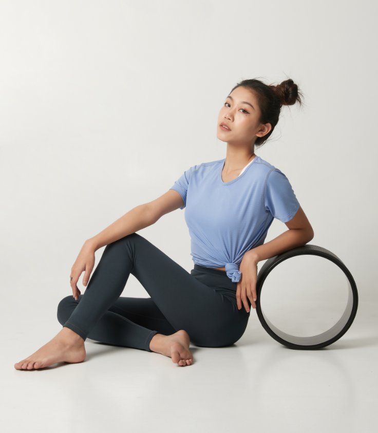 Wholesale new style Sweat Slim Stretch Yoga Pants Fitness Breathable Yoga Leggings