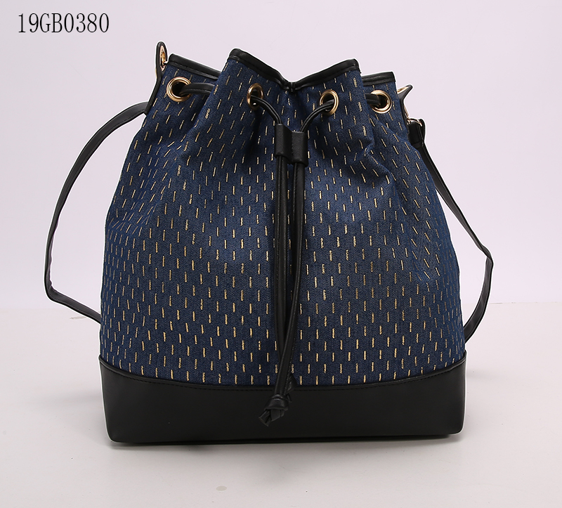Jeans bucket shoulder bag