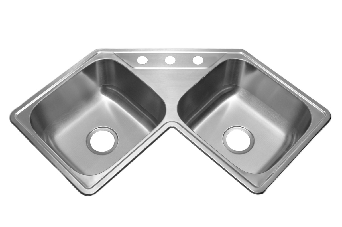 Stainless Steel Drop-in Corner Sink
