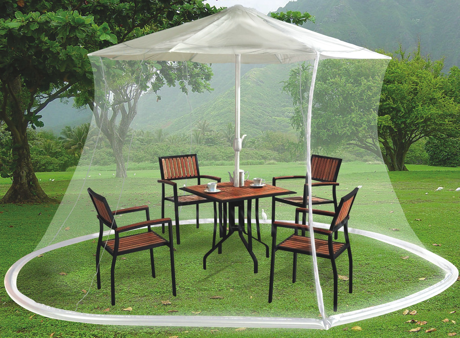 Insects Prevention Sun Umbrella Net Caonpy