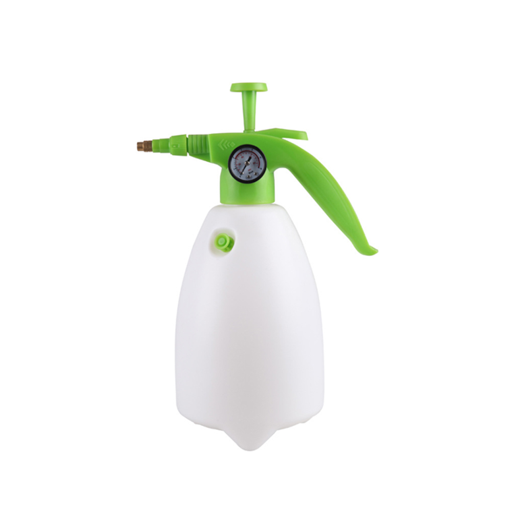 Seesa 1.5/2L plastic handheld hand pump pressure garden plant water home disinfection sprayer with voltmeter and valve
