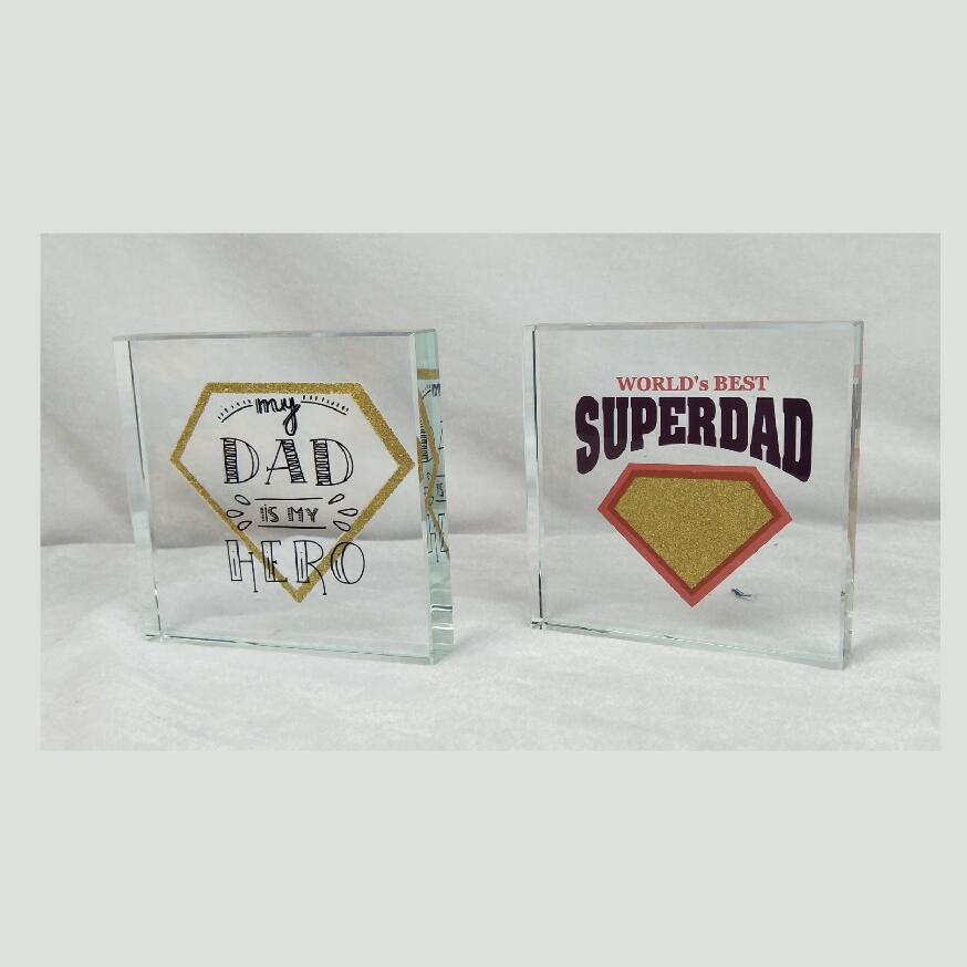 Glass Message Block