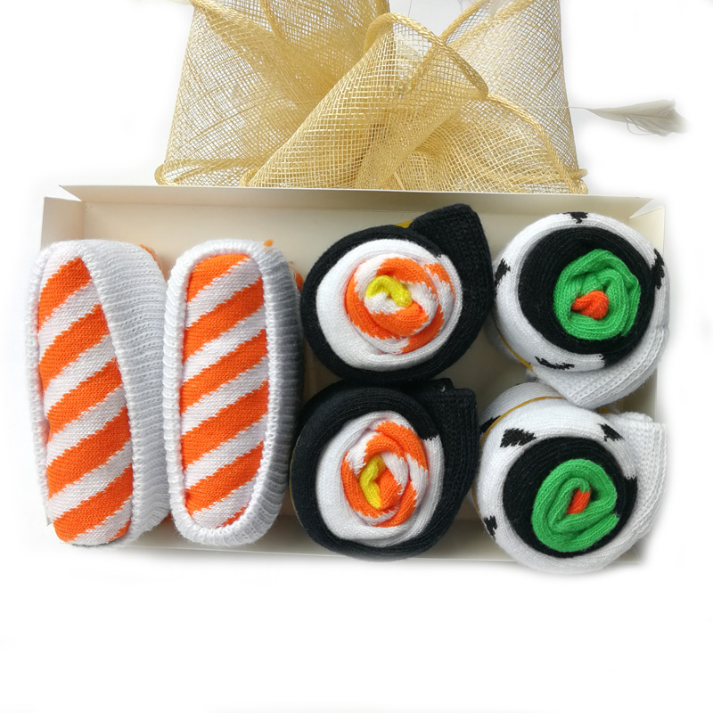High quality funny cool crew cotton sushi socks women