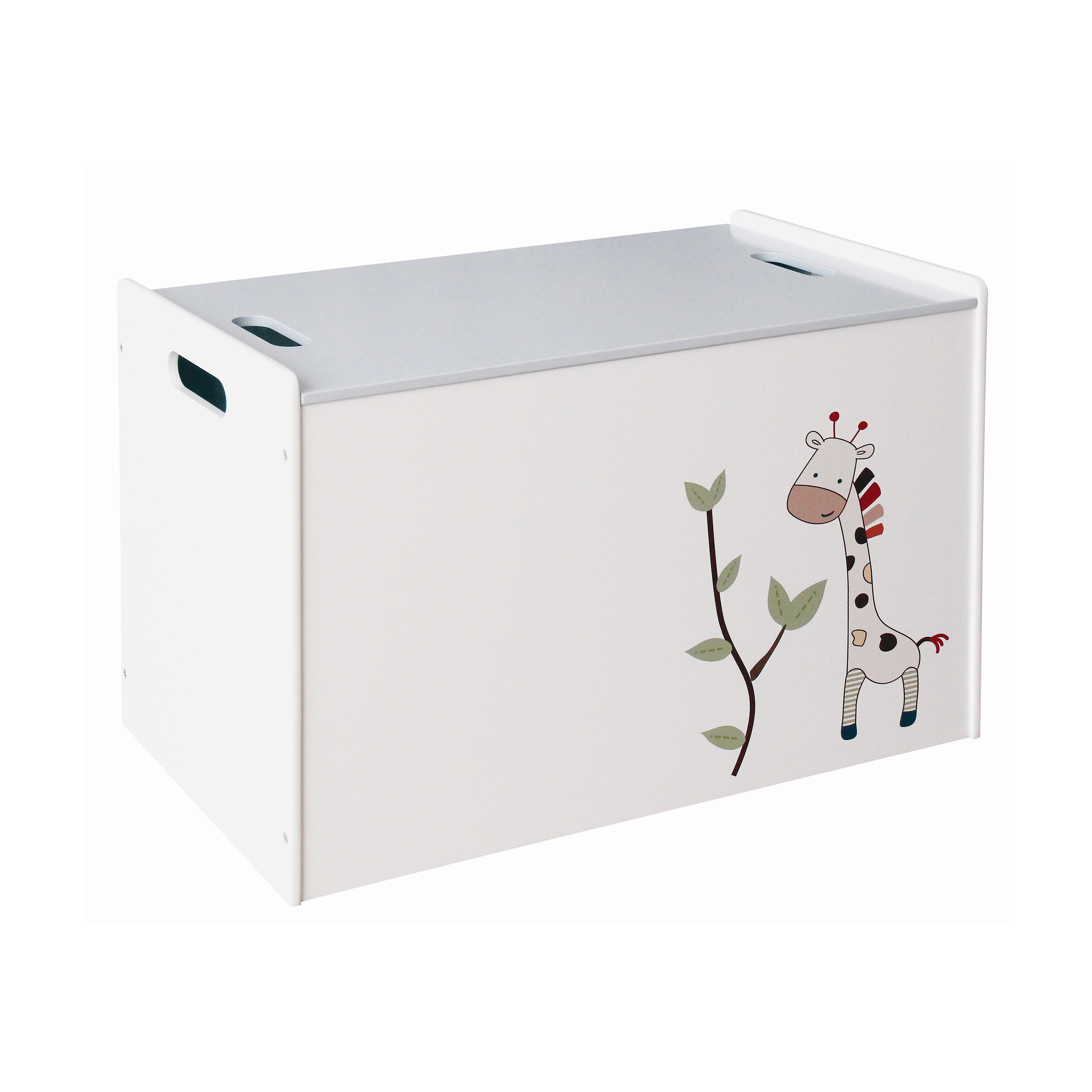 classic wooden white child toy box with lid new design 2020