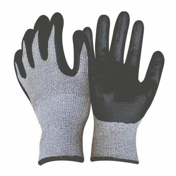 HPPE cut resistant Latex coated crinkle finish working gloves