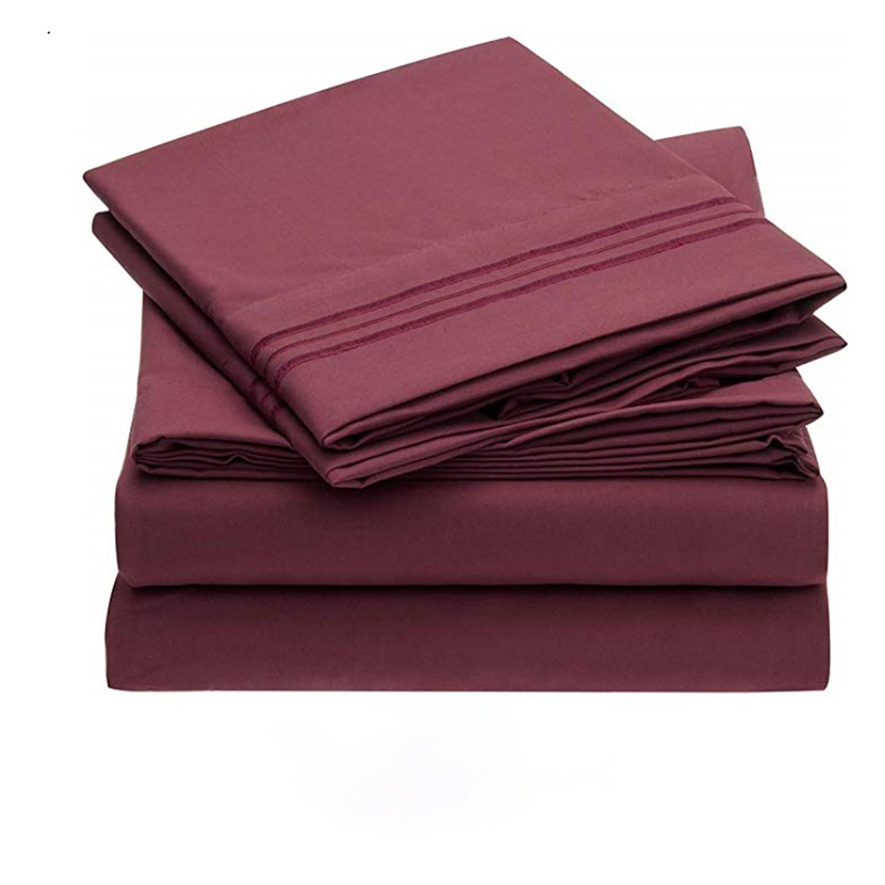 100%microifber plan color fitted sheet sets