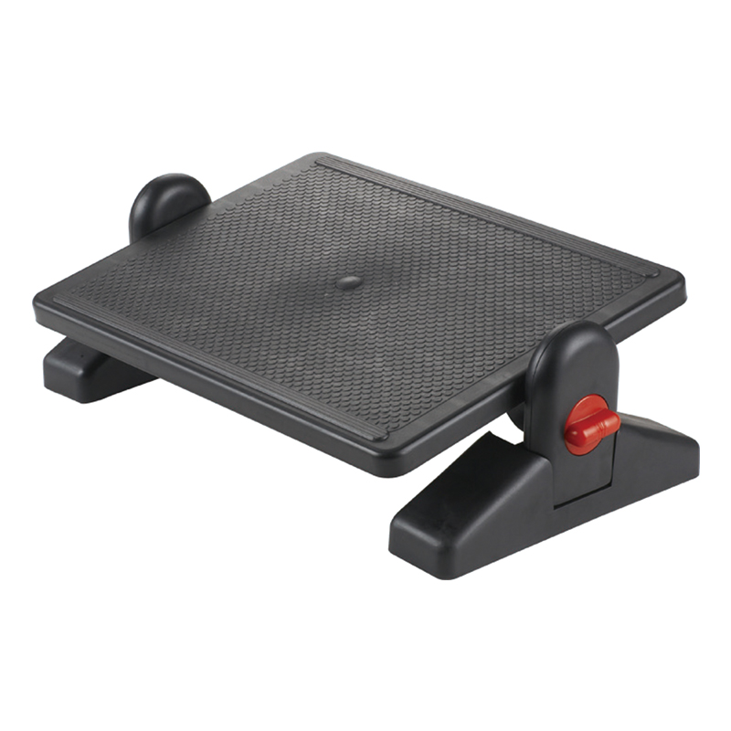 Footrest foot rest with ergonomic design plastic material angle height adjustable