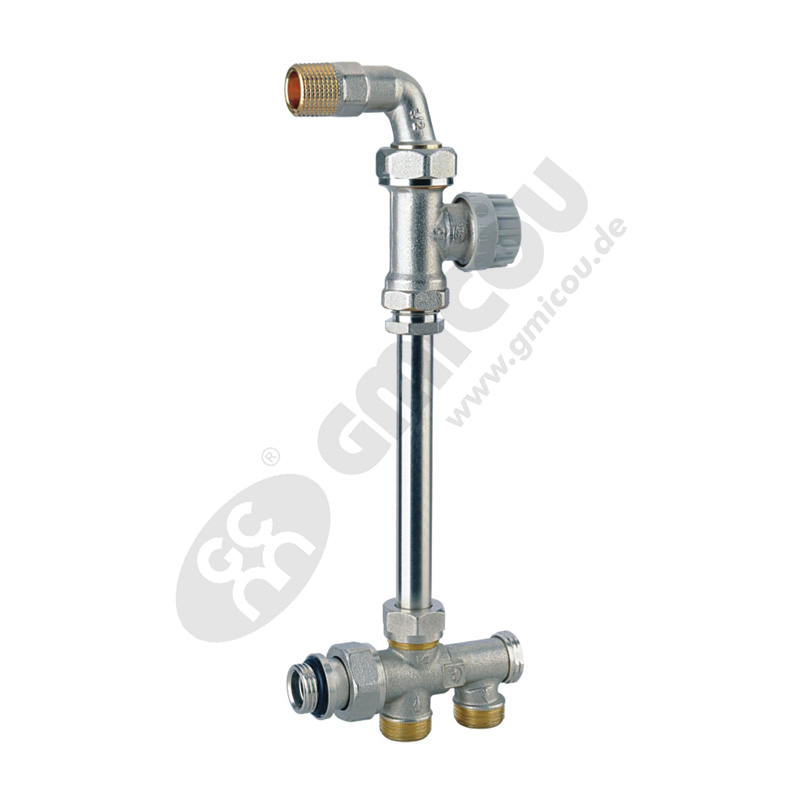 F-mode radiator valve with single-double side