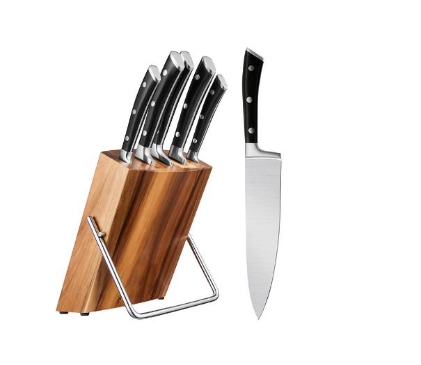 Stainless steel knife sets with rivet handle