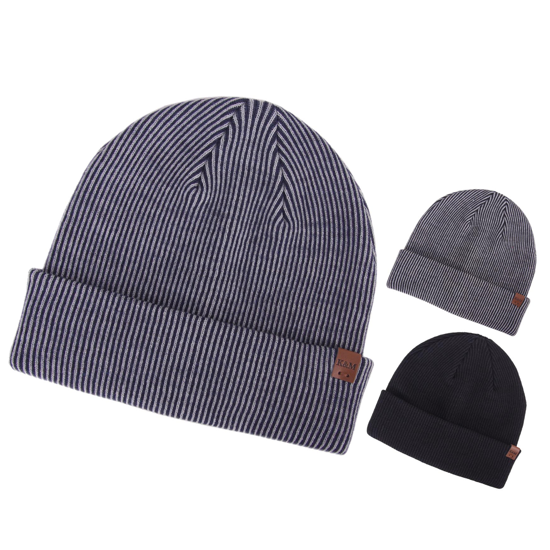 Men Recycle Polyester Ribbed Hat