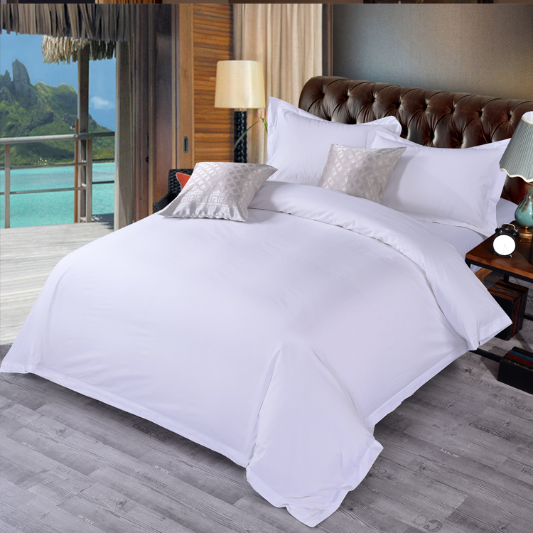 CVC 144T/180T/200T/220T percale plain white fabric,hotel bed linen fabric in roll, plain weave white bed sheet fabric