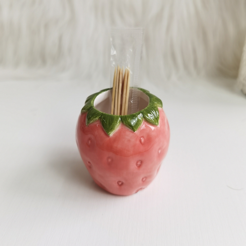 Toothpicker Holder in strawberry shape