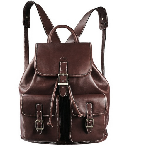 Genuine leather backpack