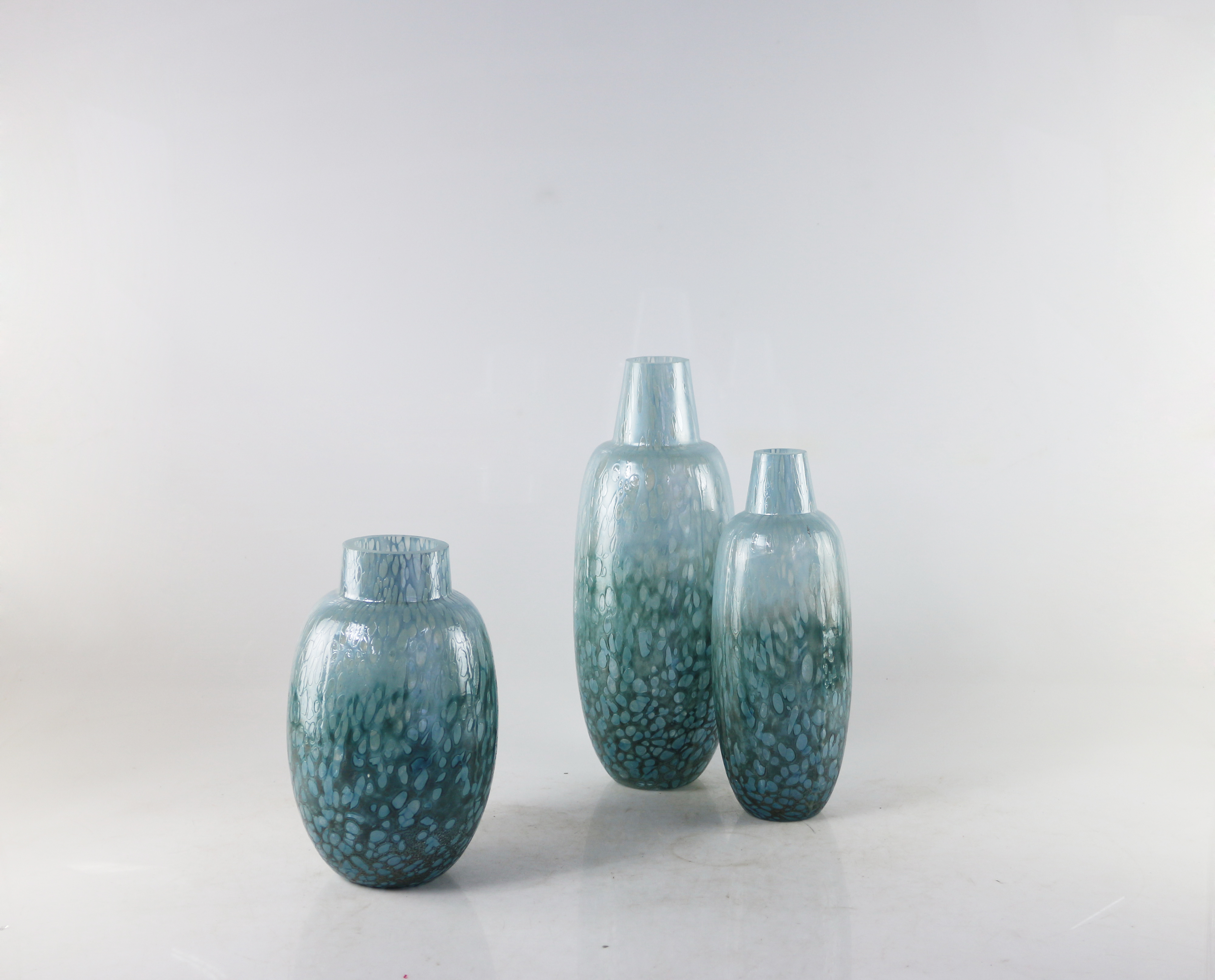 Handmade color glass vase